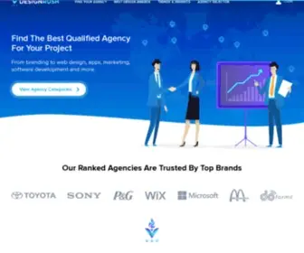 Designrush.com(Top Agencies of 2021 by Category) Screenshot