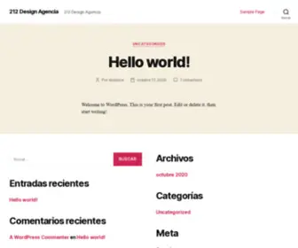 Designs212.com.ve(Agencia de Marketing DigitalDesign Agencia) Screenshot