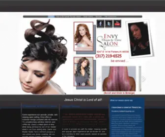 Designsbytierra.com(Envy Salon) Screenshot