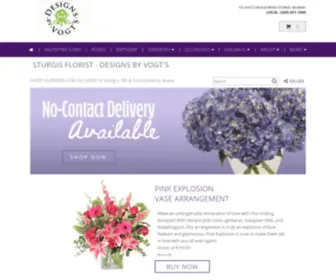 Designsbyvogts.com(Sturgis Florist) Screenshot