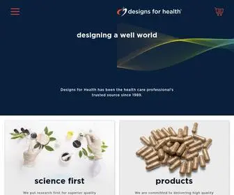 Designsforhealth.com(Superior Natural Products) Screenshot