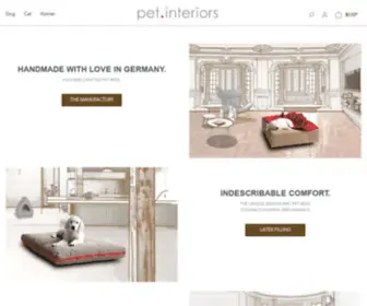 Designspray.de(Pet-interiors Design Möbel und Betten für Hunde und Katzen) Screenshot