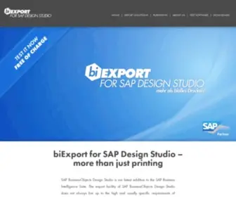 Designstudio-Export.com(BiExport for SAP Lumira Designer (Design Studio)) Screenshot