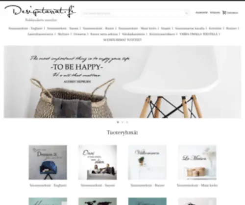 Designtarrat.fi(Ihanat käsintehdyt sisustustarrat) Screenshot