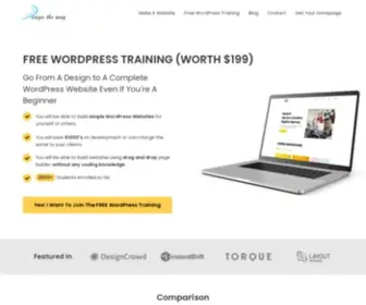 Designtheway.com(Let's create beautiful WordPress websites) Screenshot