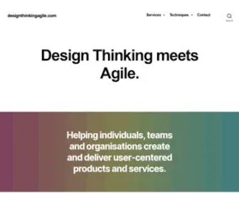 Designthinkingagile.com(Design Thinking meets Agile) Screenshot