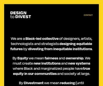 Designtodivest.com(Design to Divest) Screenshot