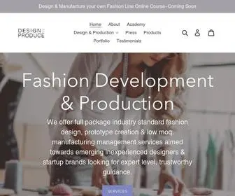 Designtoproduce.com(Jessica Anderson a fashion industry expert) Screenshot