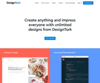 Designtork.co(Unlimited Graphic Design) Screenshot