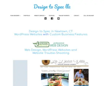 Designtospec.com(CT Web Design) Screenshot