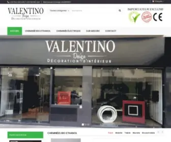 Designvalentino.com(Design VALENTINO : Cheminée bio éthanol sur mesure casablanca maroc) Screenshot