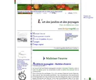 Designvegetal.com(Design végétal et architecture de paysage) Screenshot