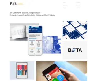 Designwithfolk.com(A brand identity and experience design consultancy) Screenshot