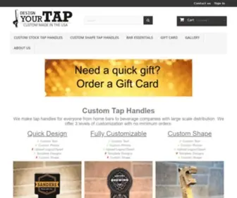 Designyourtap.com(Custom Beer Tap Handles) Screenshot