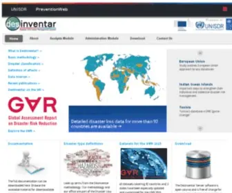 Desinventar.net(United Nations DesInventar Open Source Initiative) Screenshot