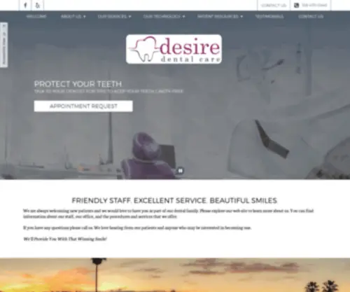 Desiredentalcare.com(Desire Dental Care) Screenshot
