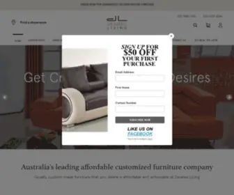 Desiredliving.com.au(Customisable Leather Lounges) Screenshot