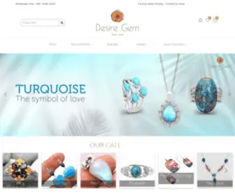 Desiregem.com(Wholesale Sterling Silver Gemstone Jewelry Manufacturer) Screenshot