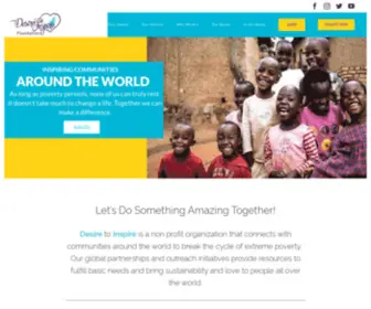 Desiretoinspirefoundation.org(Empowering Africa A Global Collaboration to Provide Opportunities and Resources to Communities Throughout the World) Screenshot