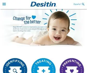 Desitin.com(DESITIN®) Screenshot