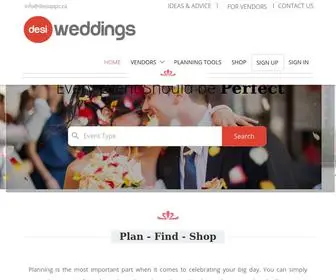 Desiweddings.ca(Indian Wedding Planners) Screenshot