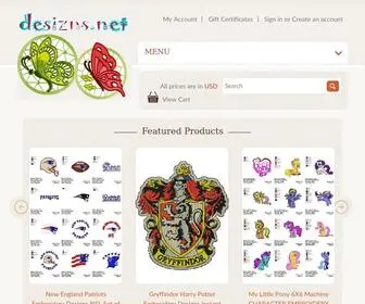 Desizns.net(Embroidery designs applique patterns) Screenshot