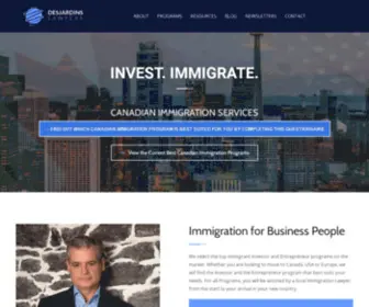 Desjardinslawyers.com(Business Immigration Services) Screenshot