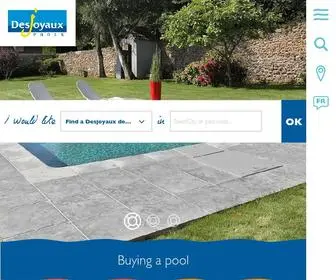Desjoyaux.eu(Desjoyaux Pools) Screenshot