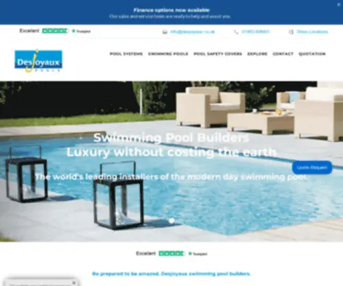 Desjoyauxpools.co.uk(Swimming Pool Builders) Screenshot