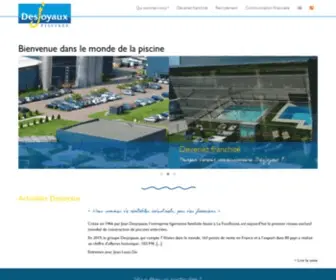 Desjoyauxpools.com(Swimming Pool Contractor Roswell) Screenshot