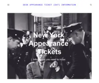 Desk-Appearance-Ticket.com(Desk Appearance Ticket (DAT) Information) Screenshot