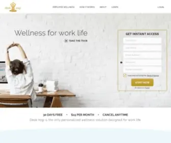 Desk-Yogi.com(Desk Yogi Employee Wellness) Screenshot