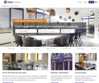 Deskbookers.com(Flexible offices and meeting spaces) Screenshot