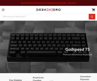 Deskhero.ca(Canada's best source for enthusiast level keyboards) Screenshot