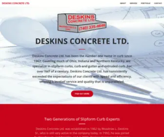 Deskinsconcrete.com(Deskins Concrete Ltd) Screenshot