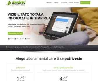 Deskis.ro(Program administrare profesionala asociatii) Screenshot