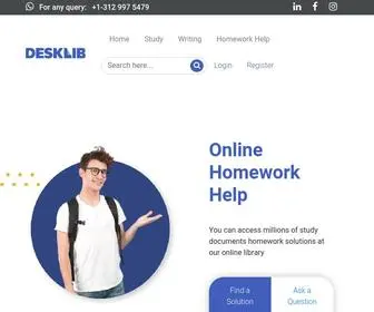 Desklib.com(Library at your desk) Screenshot