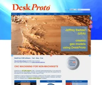 Deskproto.com(The DeskProto 3D CAM software makes CNC easy) Screenshot