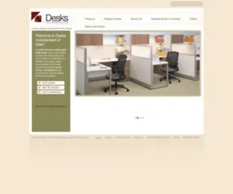 Desksinc-UT.com(Desks Incorporated of Utah) Screenshot