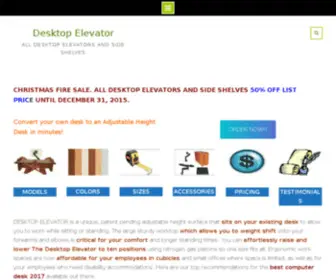 Desktopelevator.com(Desk elevators) Screenshot