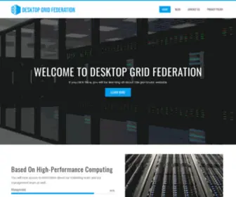 Desktopgridfederation.org(Desktop Grid Federation) Screenshot