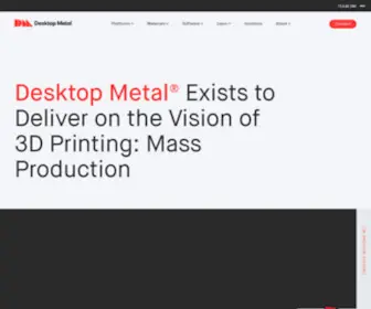 Desktopmetal.com(Desktop Metal) Screenshot