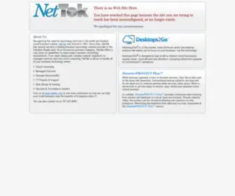 Desktops2GO.net(Web Hosting by NetTek) Screenshot