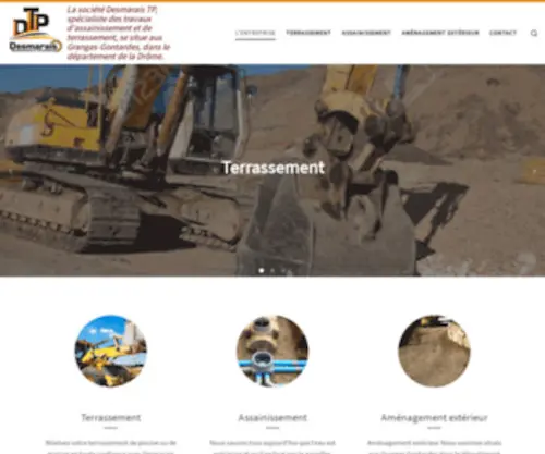 Desmarais-TP.fr(Desmarais-tp Travaux d'assainissement et de terrassement) Screenshot