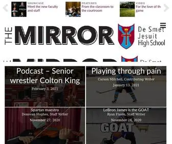 Desmetmirror.com(The student news site of De Smet Jesuit High School) Screenshot