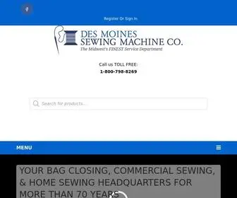 Desmoinessewing.com(Des Moines Sewing Machine CO) Screenshot