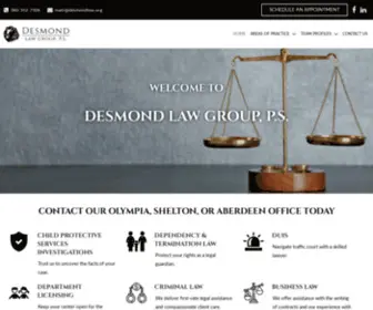 Desmondlaw.org(CPS, Termination Law, DUI Lawyer & More) Screenshot