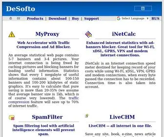 Desofto.com(Web accelerator with powerful pop) Screenshot