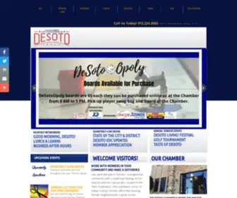 Desotochamber.org(Our mission) Screenshot