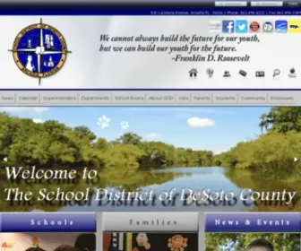 Desotoschools.com(The School District of DeSoto County) Screenshot